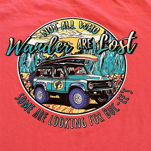 Bucees T Shirt Size XL Jeep Coral in color / M-109 - Picture 6 of 7